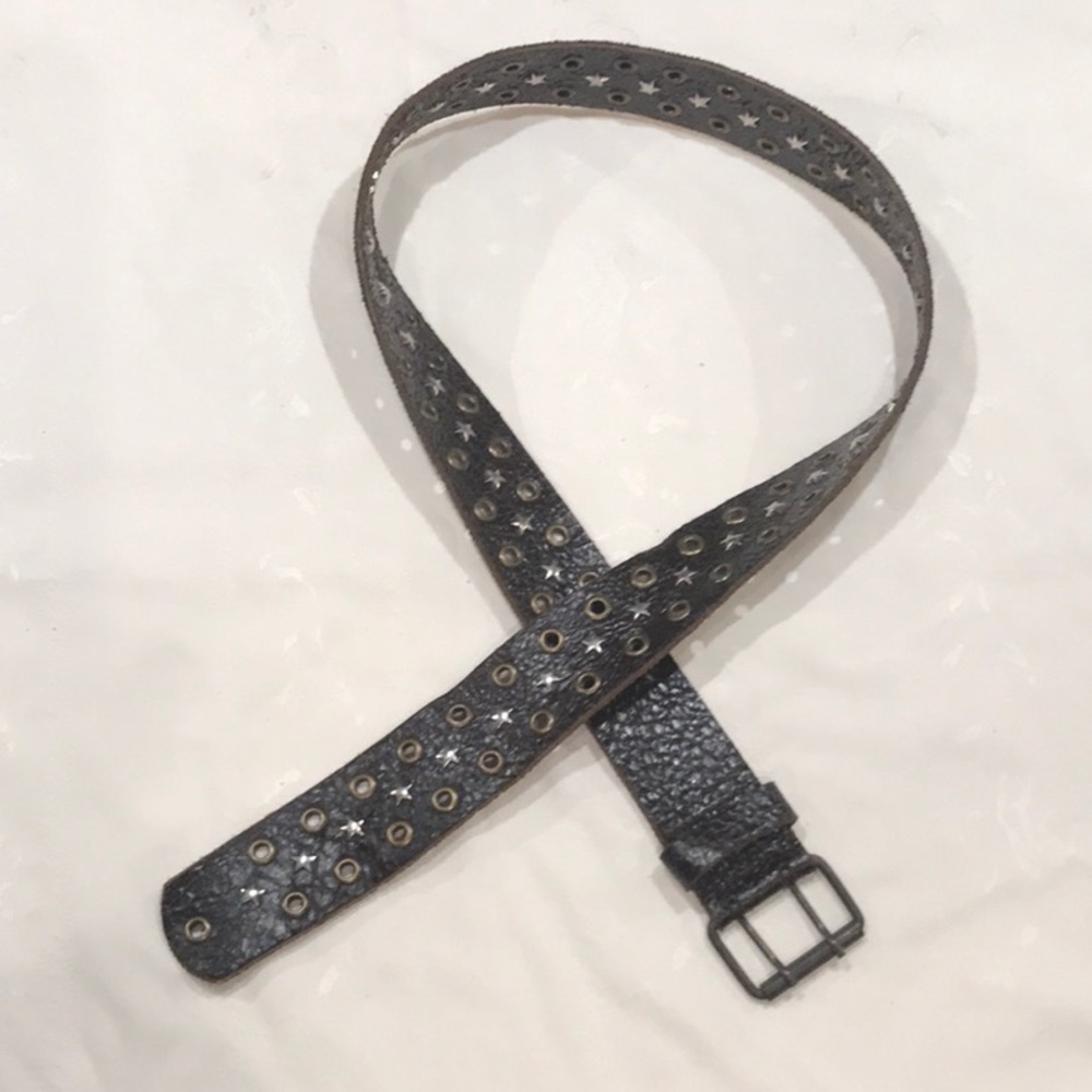 Lindbergh leather studded Belt